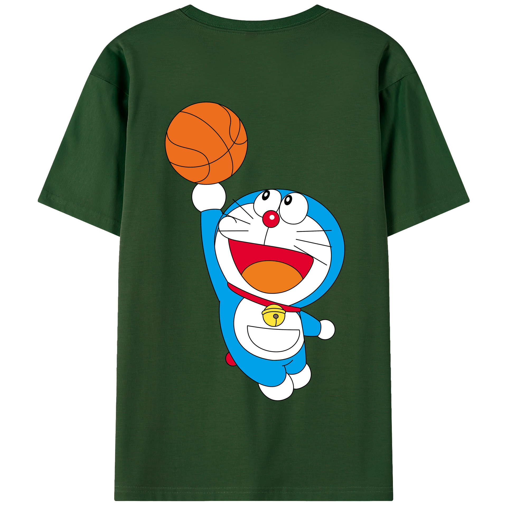 （画像用） ドラえもん Doraemon 綿100％半袖Tシャツ（背面プリント）